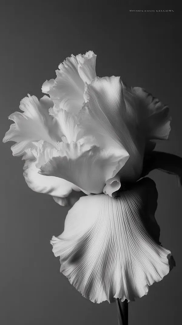 White Iris in Shadow -  - Wondermint